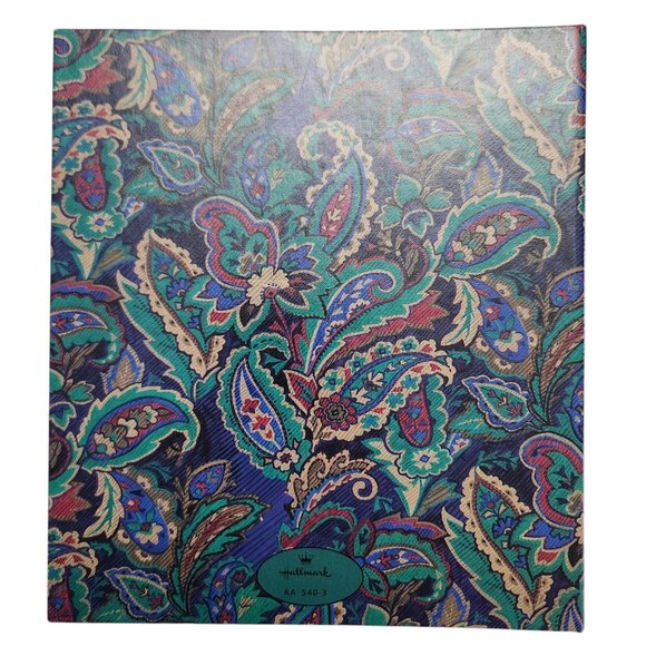 Hallmark Refillable ADDRESS BOOK Calendar Phone Number Paisley Print Book - Picture 2 of 9